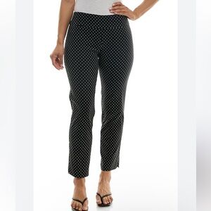 Jules & Leopold Black Polka Dot Capri Pants